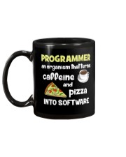 Turns caffeine and pizza into software Mug back