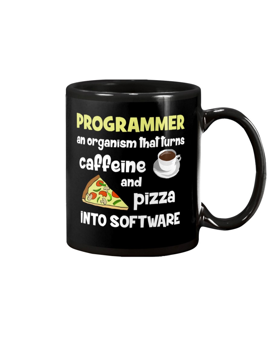 Turns caffeine and pizza into software Mug