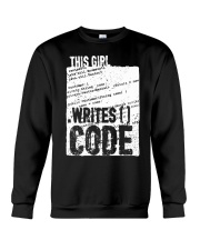 This girl writes code Crewneck Sweatshirt thumbnail