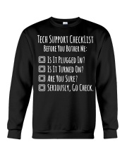 Tech Support Checklist Crewneck Sweatshirt thumbnail