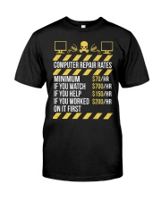 Computer Repair Rates Classic T-Shirt thumbnail