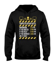 Computer Repair Rates Hooded Sweatshirt thumbnail