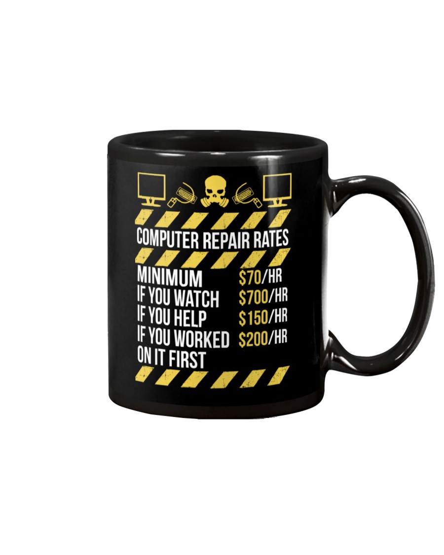 Computer Repair Rates Mug