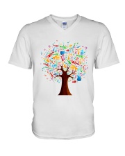 Math Language V-Neck T-Shirt tile
