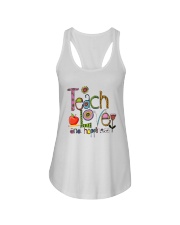 Teach Love And Happiness Ladies Flowy Tank tile