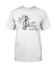 Music Is What Feelings Premium Fit Mens Tee tile