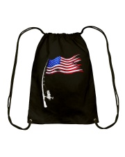Fishing Flag Drawstring Bag tile