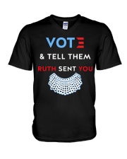 Vote And Tell Them Ruth Sent You T-shirt - LIMITED V-Neck T-Shirt thumbnail