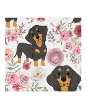 DACHSHUND WITH ROMANTIC FLOWERS Cloth face mask aos-face-mask-coverlet-lifestyle-front-02