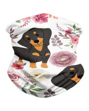 DACHSHUND WITH ROMANTIC FLOWERS Neck Gaiter thumbnail