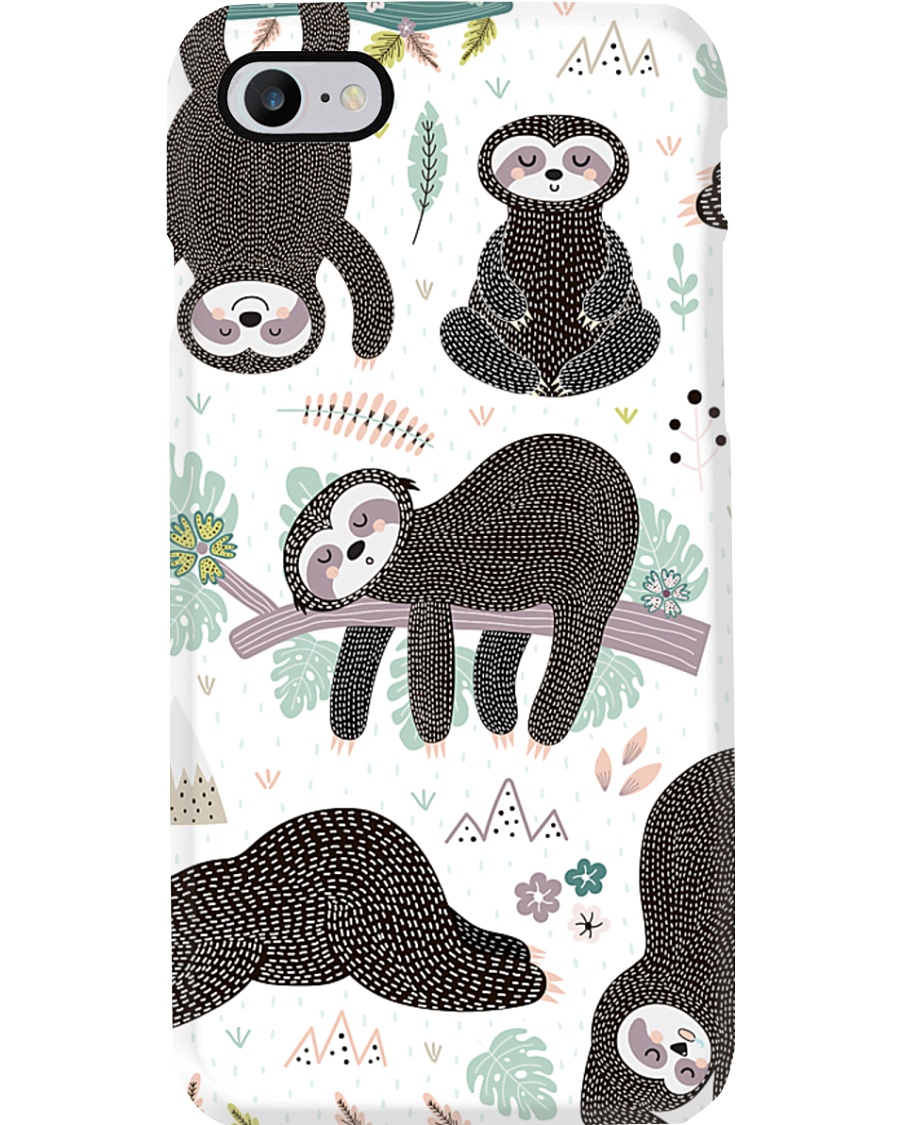 Cute sleeping sloths Phone Case