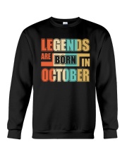 Legends Are Born In October Crewneck Sweatshirt thumbnail