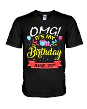 June 22nd V-Neck T-Shirt thumbnail