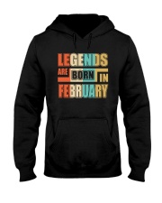 Legends Are Born In February Hooded Sweatshirt thumbnail
