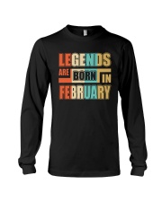 Legends Are Born In February Long Sleeve Tee thumbnail