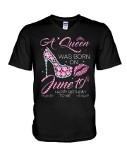 June 19th V-Neck T-Shirt thumbnail