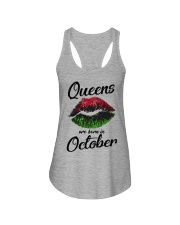 Queens Are Born In October Ladies Flowy Tank thumbnail