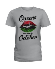 Queens Are Born In October Ladies T-Shirt thumbnail