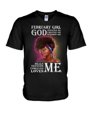 February Girl V-Neck T-Shirt thumbnail