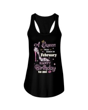 A Queen Was Born In February Ladies Flowy Tank thumbnail