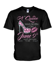 June 9th V-Neck T-Shirt thumbnail
