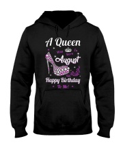 A Queen Was Born In August Hooded Sweatshirt thumbnail