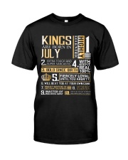 Kings Are Born In July Classic T-Shirt front