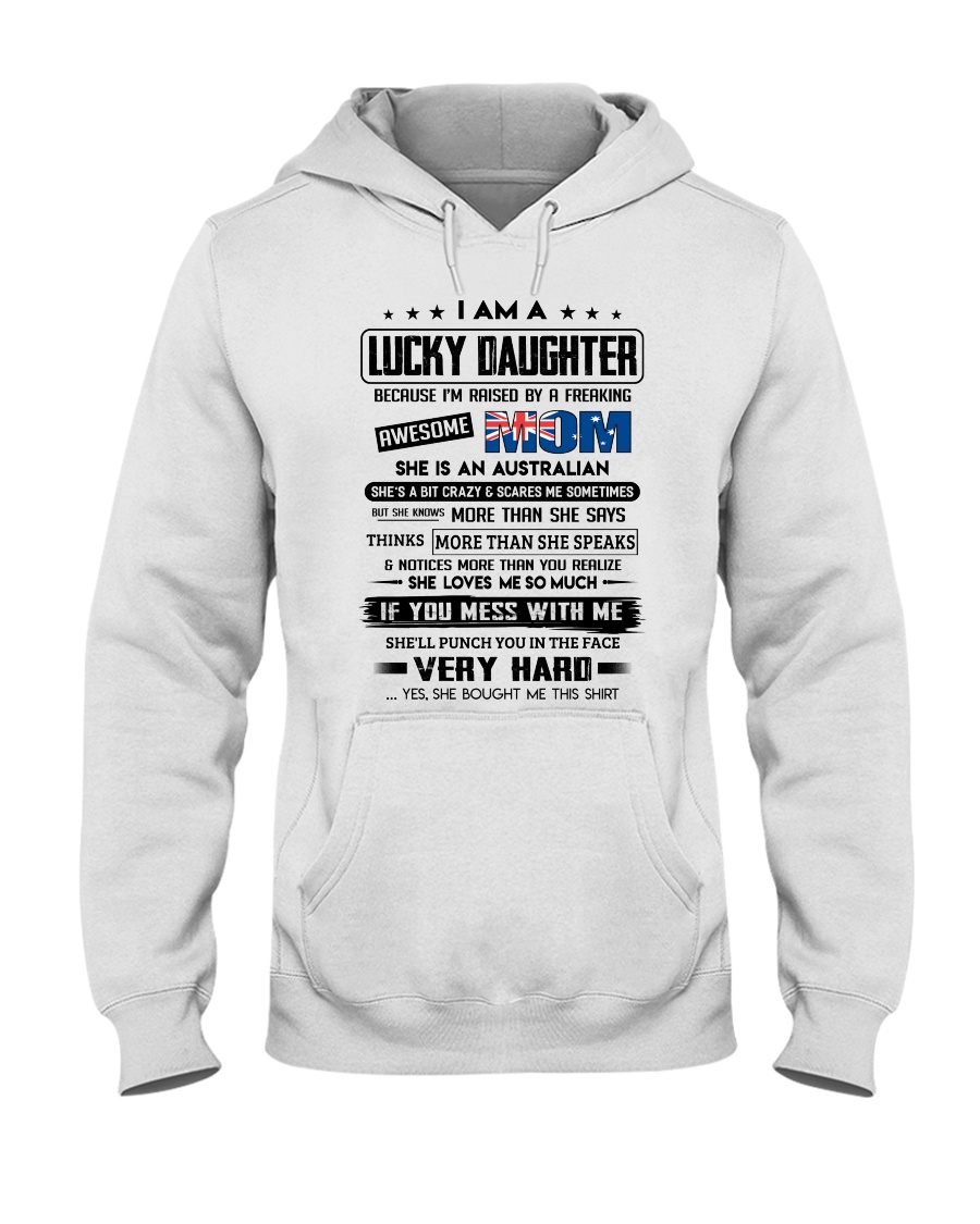 Lucky Daughter - Awesome Mom - Special Edition Hooded Sweatshirt