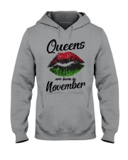 Queens Are Born In November Hooded Sweatshirt thumbnail