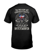 Never Underestimate An Old Man Classic T-Shirt back