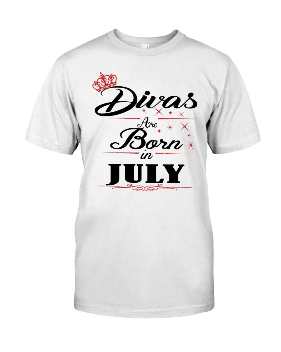 Divas Are Born In July Classic T-Shirt