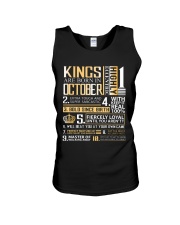 Kings Are Born In October Unisex Tank thumbnail