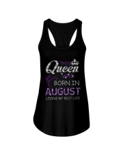 This Queen Was Born In August Ladies Flowy Tank thumbnail
