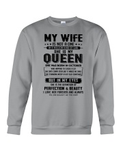 My Wife Was Born In October Crewneck Sweatshirt thumbnail