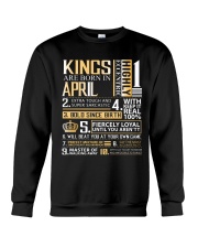 Kings Are Born In April Crewneck Sweatshirt thumbnail