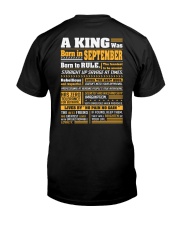 A King Was Born In September Classic T-Shirt back