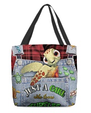 Just A Girl Who Loves Turtles All-over Tote front