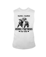 Couple Riding Partners For Life Sleeveless Tee tile