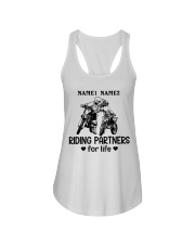 Couple Riding Partners For Life Ladies Flowy Tank tile
