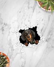 Dachshund Crack Sticker - Single (Vertical) aos-sticker-single-vertical-lifestyle-front-06