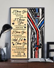 Firefighter - Blue - I Choose You Poster 11x17 Poster lifestyle-poster-2