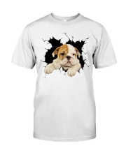 English Bulldog Crack Classic T-Shirt tile