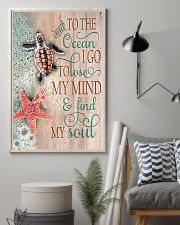 And To The Ocean Turtle 11x17 Poster lifestyle-poster-1