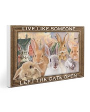 Rabbits Let The Gate Open Poster Gallery Wrapped Canvas Prints tile