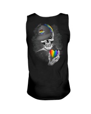 Skull Lgbt Heart 2 Sides Unisex Tank tile