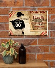 Custom Name Number Baseball Be The Man 17x11 Poster poster-landscape-17x11-lifestyle-23