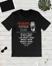 Family Husband Father Hero Custom Classic T-Shirt lifestyle-mens-crewneck-front-17