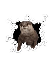 Otter Crack Sticker - Single (Vertical) front