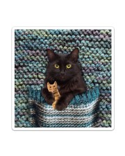 Cute Black Cat Sticker tile
