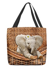 Elephant Handmade All-over Tote front